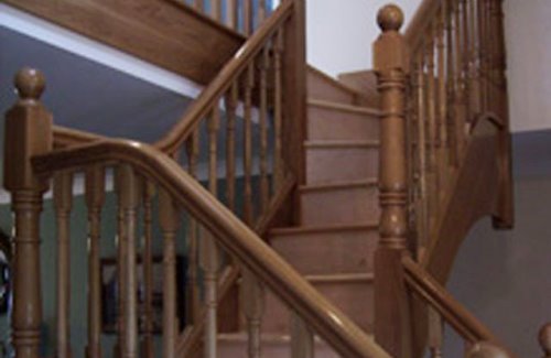 Wooden staircases